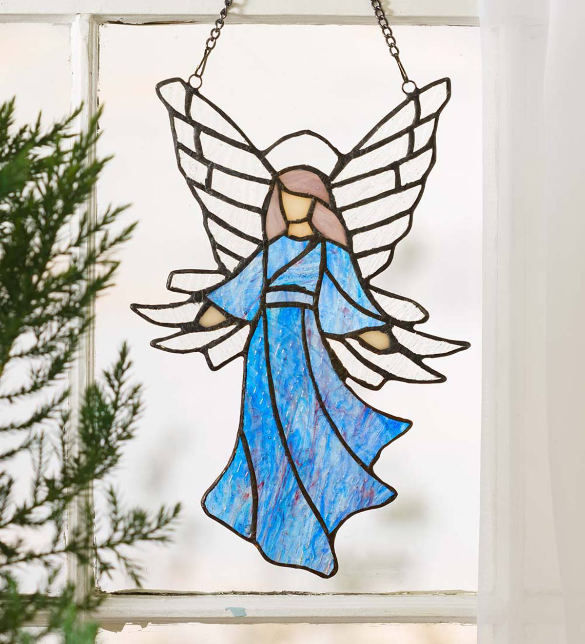 Stained Glass Angel Wind And Weather