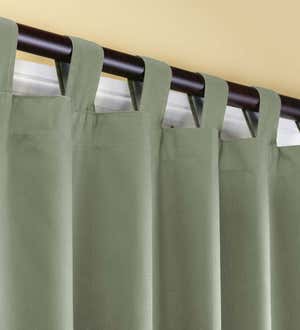 84"L Thermalogic Energy Efficient Insulated Double Width Solid Tab-Top Curtain Pair - Khaki