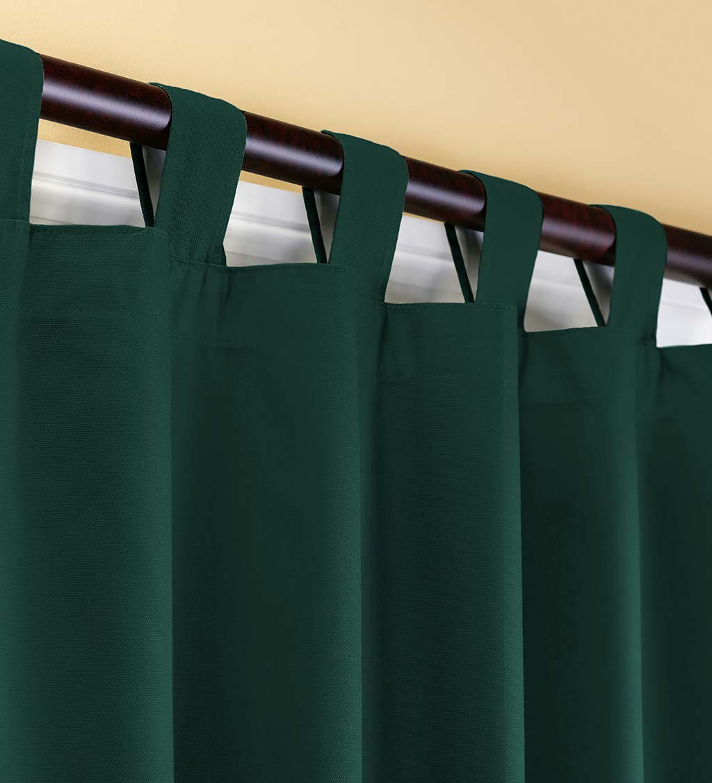54"L Thermalogic Energy Efficient Insulated Solid Tab-Top Curtain Pair - Pine
