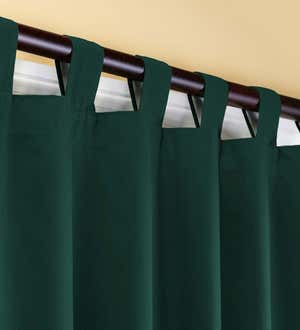 95"L Thermalogic Energy Efficient Insulated Solid Tab-Top Curtain Pair - Chocolate