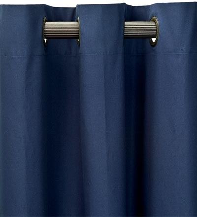72"L Thermalogic Energy Efficient Insulated Solid Tab-Top Curtain Pair - Navy