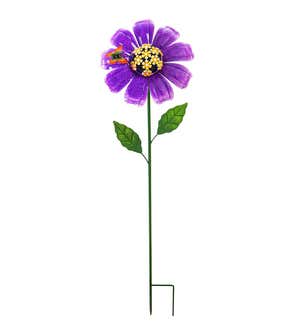 Secret Solar Flower Garden Stake - Purple