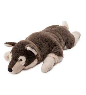 Siberian Husky Plush Cuddle Animal Body Pillow