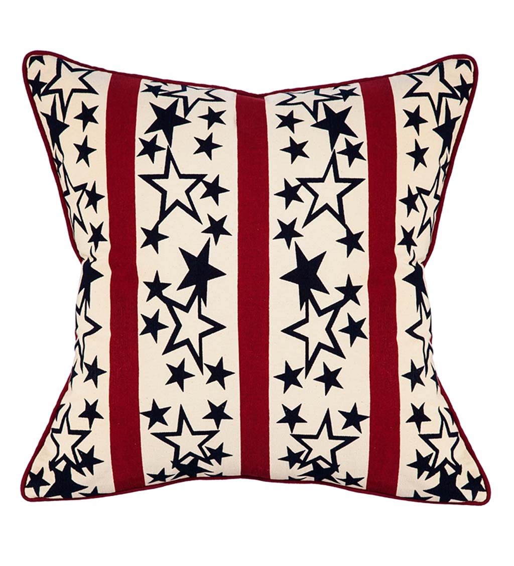 Americana Stars Throw Pillow