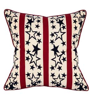 Americana Stars Throw Pillow