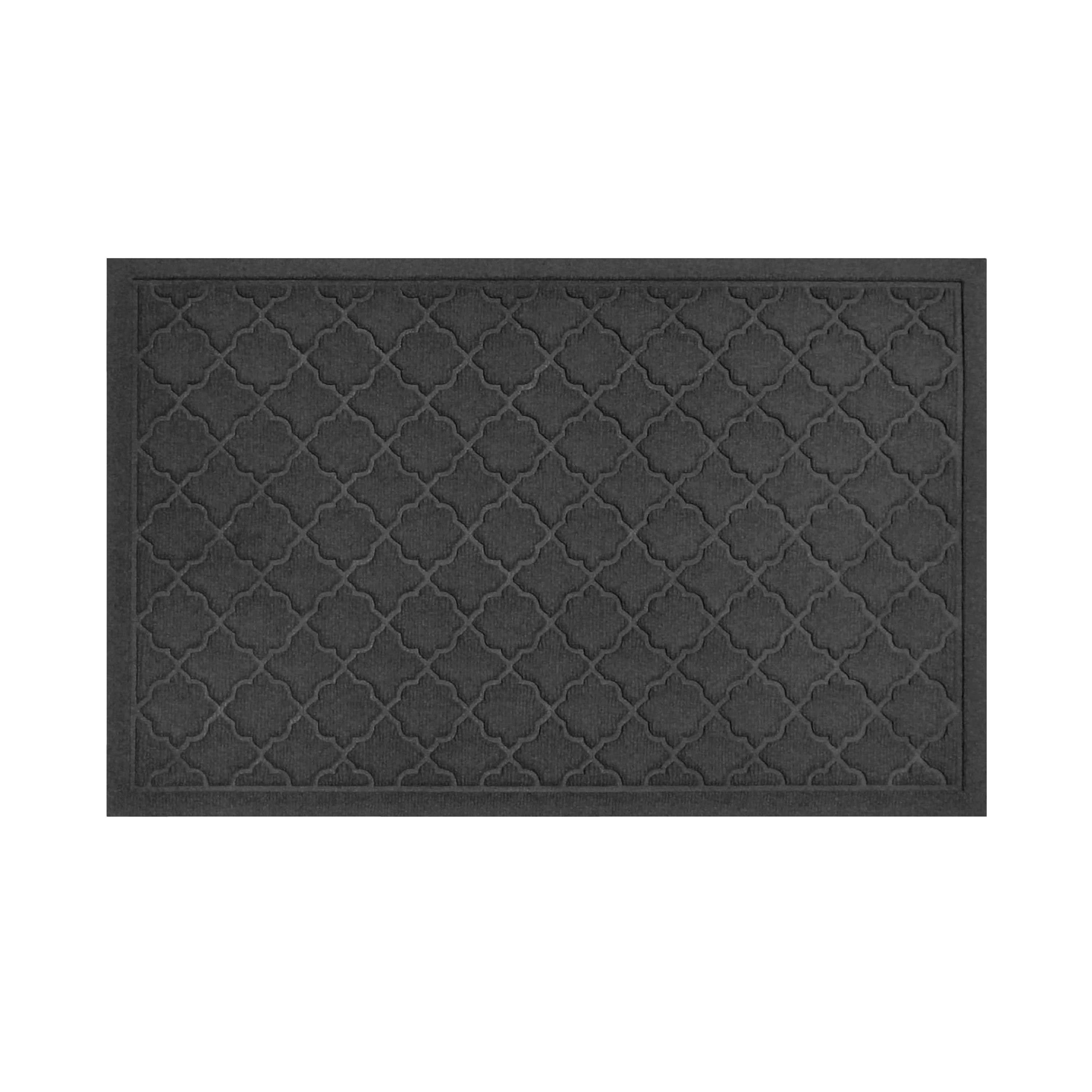 Waterhog Indoor/Outdoor Geometric Doormat, 22" x 60" - Charcoal