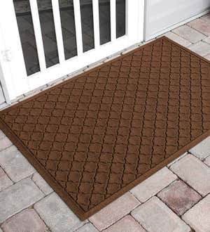 Waterhog Indoor/Outdoor Geometric Doormat, 22" x 60" - Medium Gray