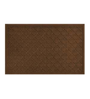 Waterhog Indoor/Outdoor Geometric Doormat, 4' x 6' - Dark Brown