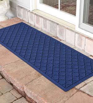 Waterhog Indoor/Outdoor Geometric Doormat, 22" x 60" - Dark Brown