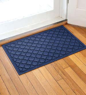 Waterhog Indoor/Outdoor Geometric Doormat, 3' x 7' - Navy