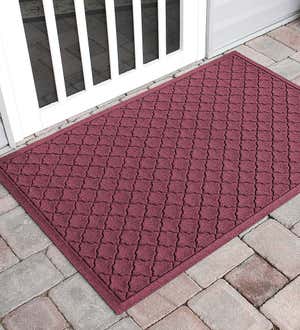 Waterhog Indoor/Outdoor Geometric Doormat, 22" x 60" - Bordeaux