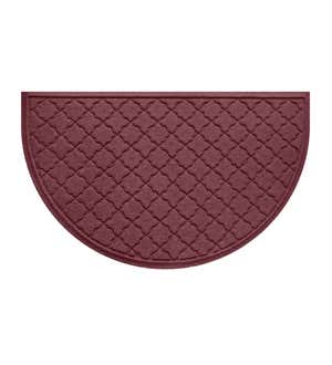 Waterhog Indoor/Outdoor Geometric Half-Round Doormat, 24" x 39" - Evergreen