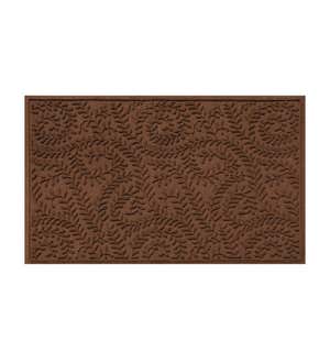 Waterhog Indoor/Outdoor Leaves Doormat, 22" x 60" - Navy