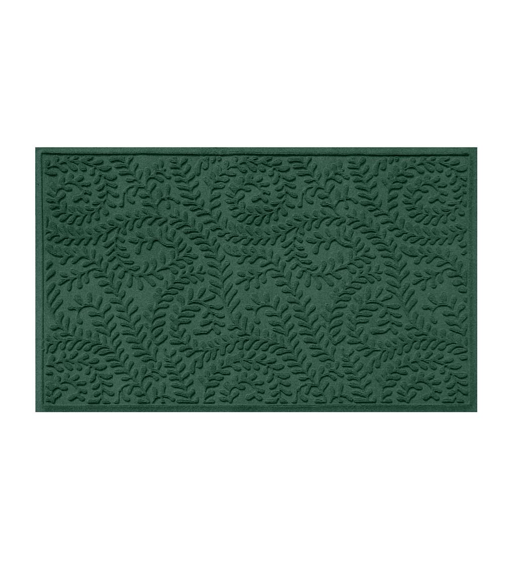 Waterhog Indoor/Outdoor Leaves Doormat, 3' x 5' - Evergreen