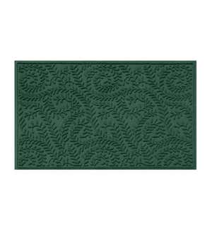 Waterhog Indoor/Outdoor Leaves Doormat, 2' x 3' - Medium Gray