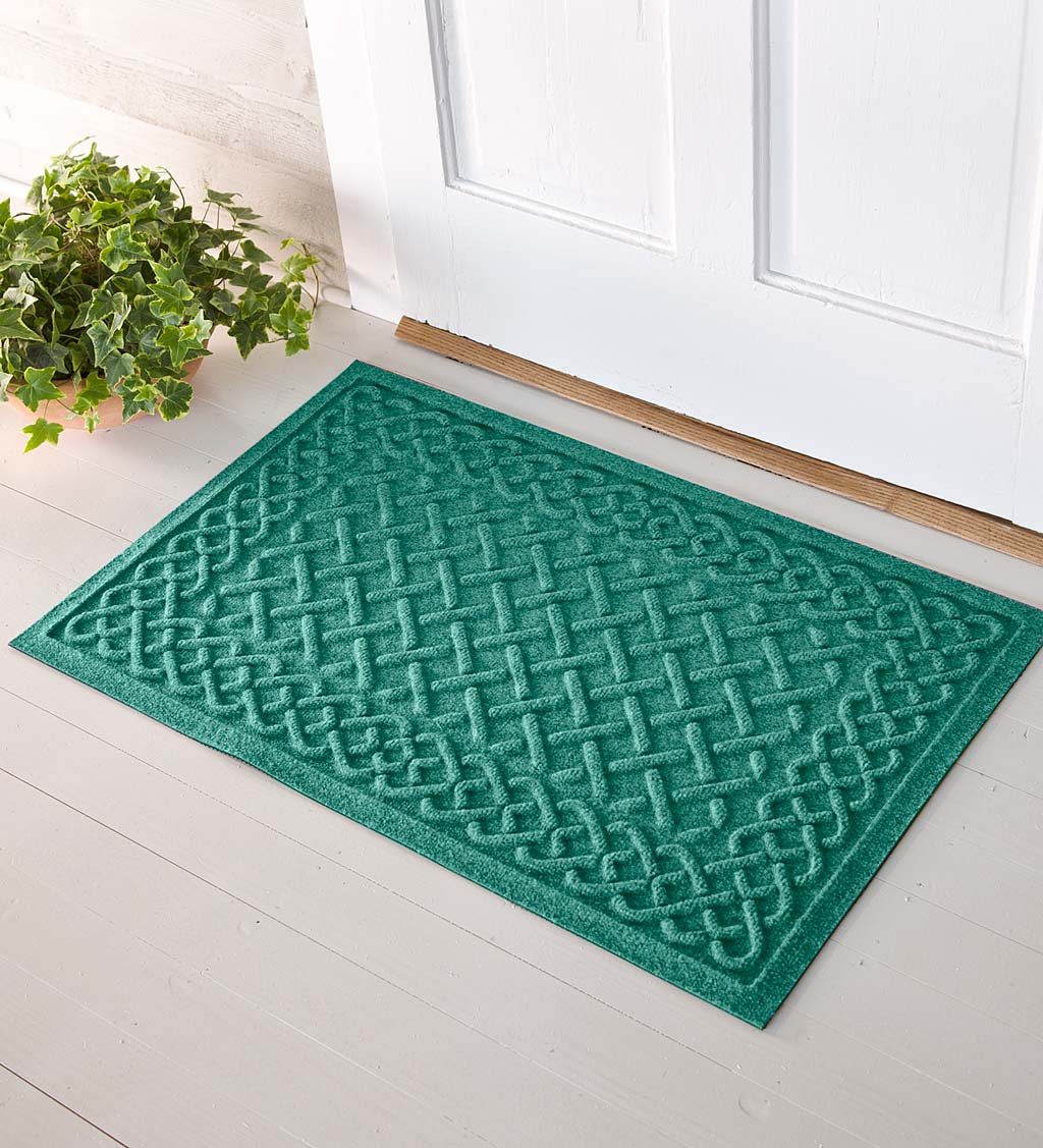 Waterhog Cable Weave Doormat, 2' x 5' - Aqua