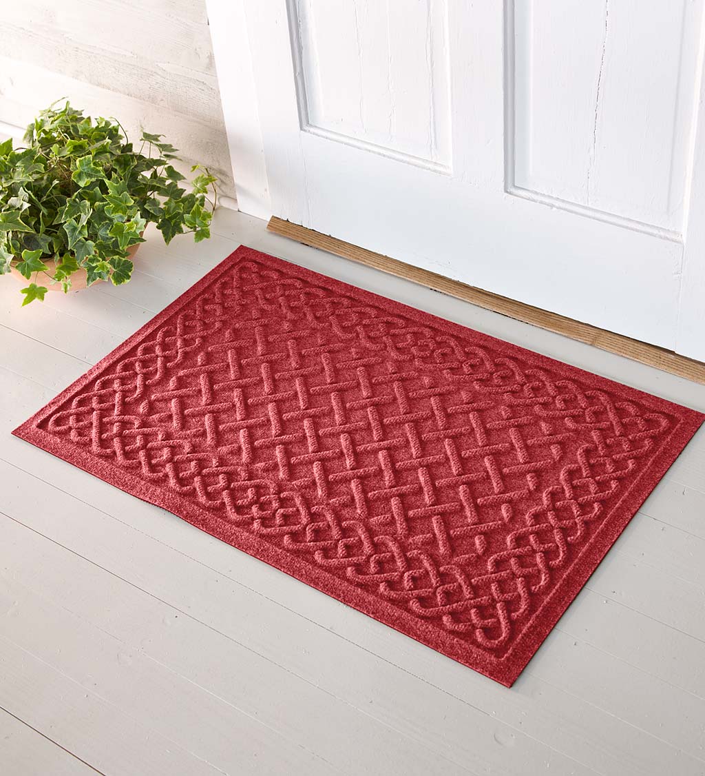 Waterhog Cable Weave Doormat, 3' x 7' - Red