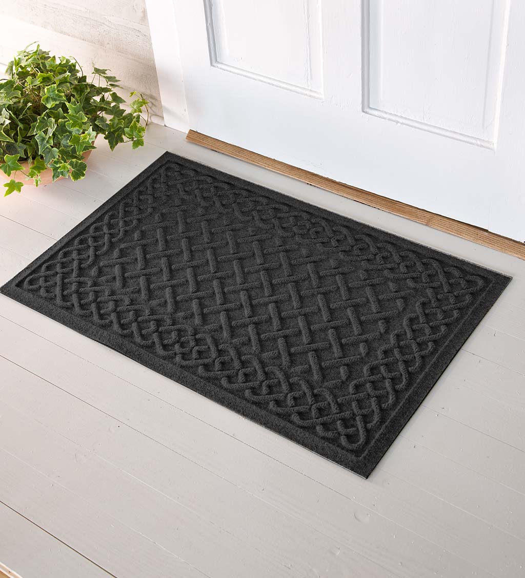 Waterhog Cable Weave Doormat, 3' x 7' - Charcoal