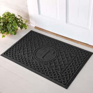 Waterhog Cable Weave Doormat with Single Initial, 2' x 3'