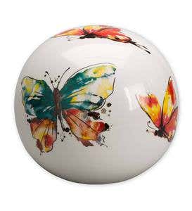 Ceramic Watercolor Globe - Flower