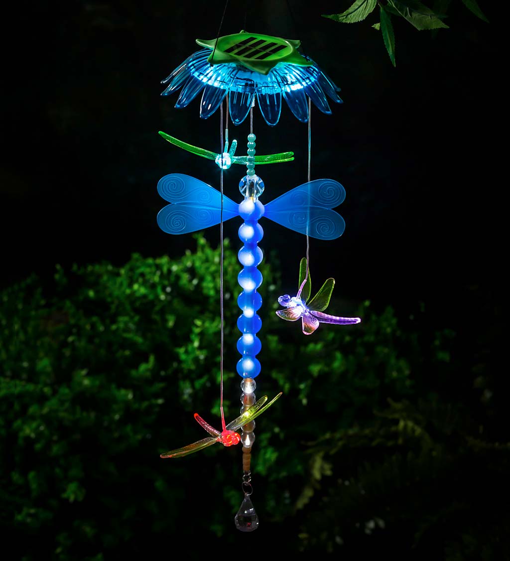 Solar Color Changing Chasing Light Pollinator Mobile