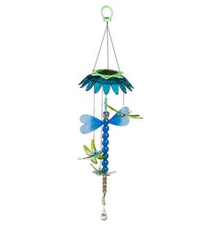 Solar Color Changing Chasing Light Pollinator Mobile - Dragonfly