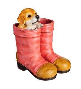 Puppy in Boots Planter