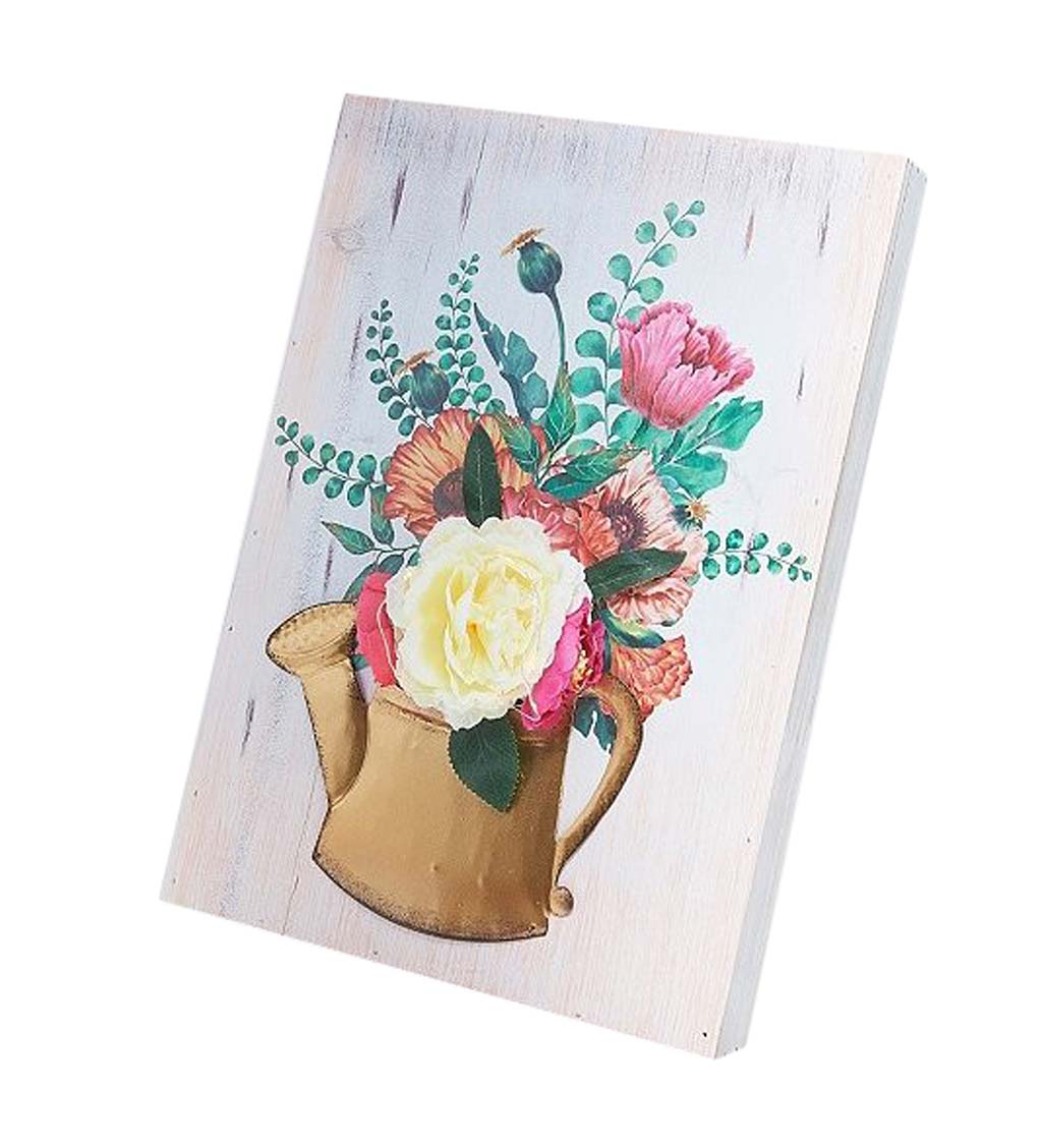 Watering Can Floral Wall Art