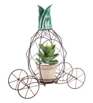 Metal Pineapple Plant Stand