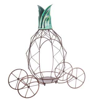 Metal Pineapple Plant Stand