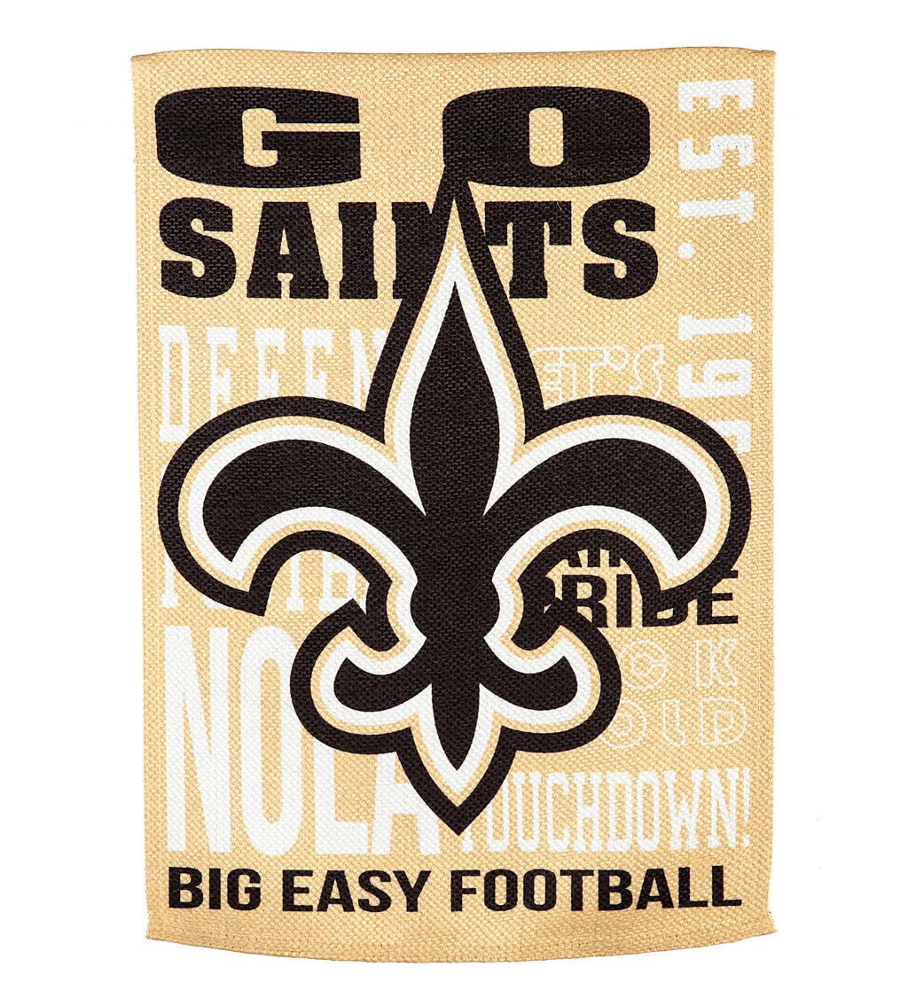 Double-Sided Fan Rules NFL Team Pride Sueded House Flag - New Orleans Saints