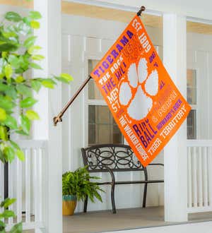 Double-Sided Fan Rules College Team Pride Sueded House Flag - Univ of Texas