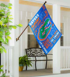 Double-Sided Fan Rules College Team Pride Sueded House Flag - Univ of Florida