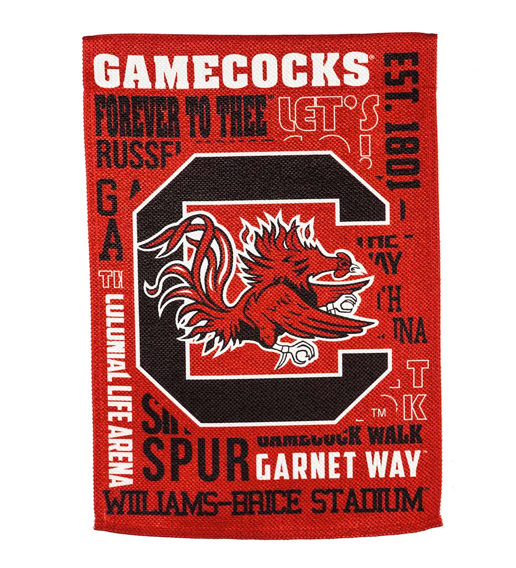 Double-Sided Fan Rules College Team Pride Sueded House Flag - Univ of South Carolina