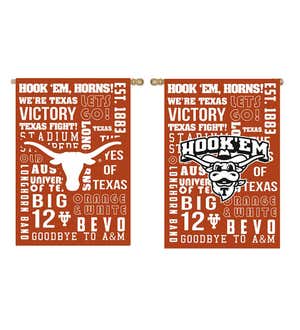 Double-Sided Fan Rules College Team Pride Sueded House Flag - Texas A&M
