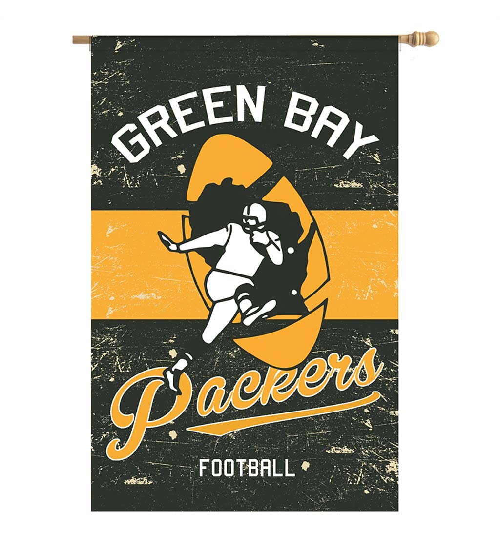 Double-Sided Vintage Graphic NFL Team Pride Linen House Flag - Jacksonville Jaguars