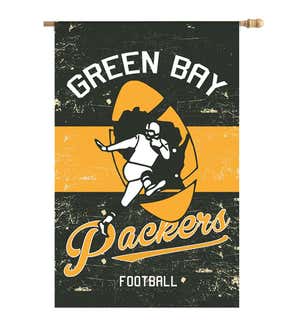 Double-Sided Vintage Graphic NFL Team Pride Linen House Flag - Jacksonville Jaguars