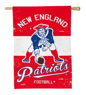 Double-Sided Vintage Graphic NFL Team Pride Linen House Flag - Philadelphia Eagles
