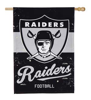 Double-Sided Vintage Graphic NFL Team Pride Linen House Flag - Denver Broncos