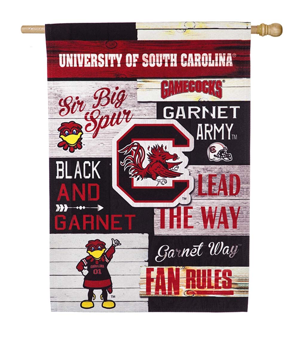 Double-Sided Fan Rules College Team Pride Linen House Flag - Univ of South Carolina