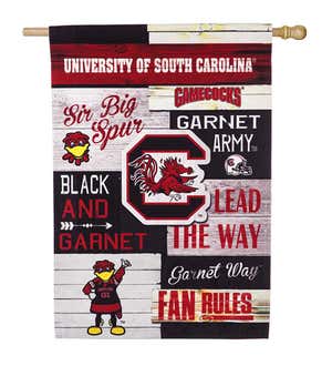 Double-Sided Fan Rules College Team Pride Linen House Flag - Ohio State