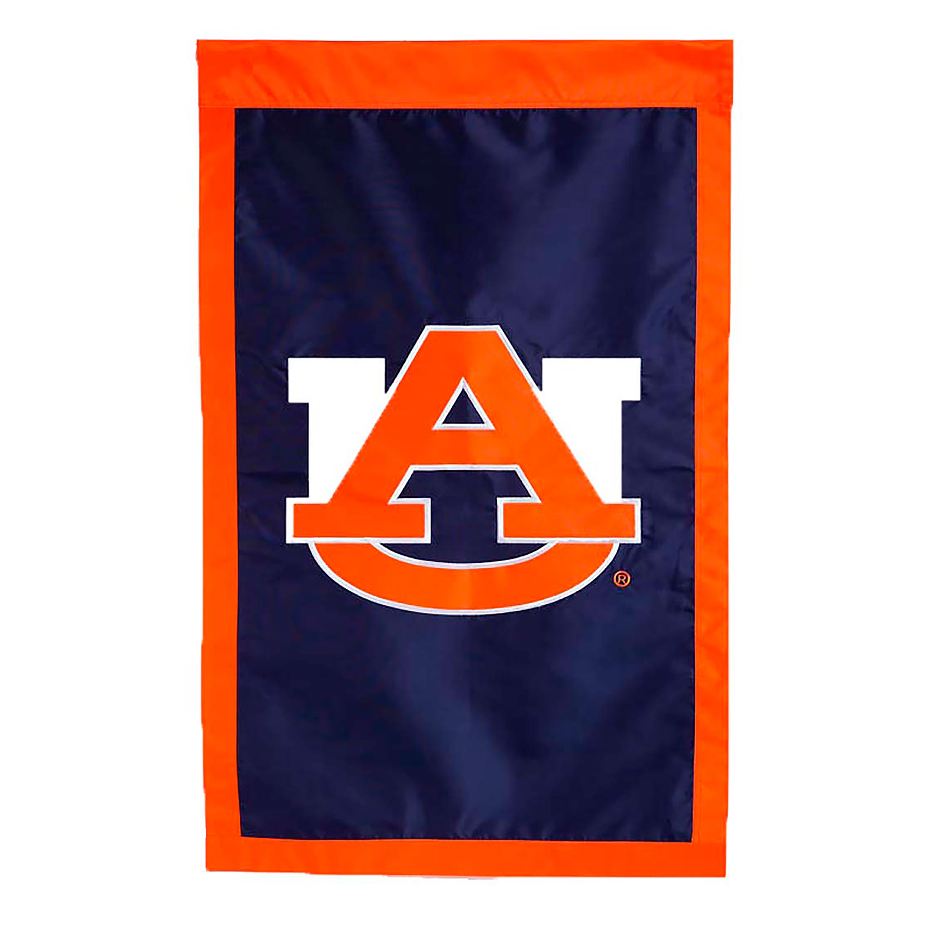 Double-Sided College Team Pride Applique House Flag - Auburn Univ