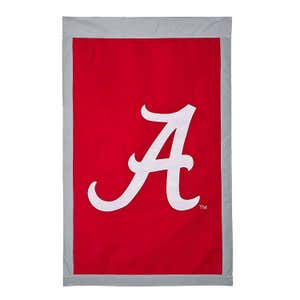 Double-Sided College Team Pride Applique House Flag - Univ of Alabama