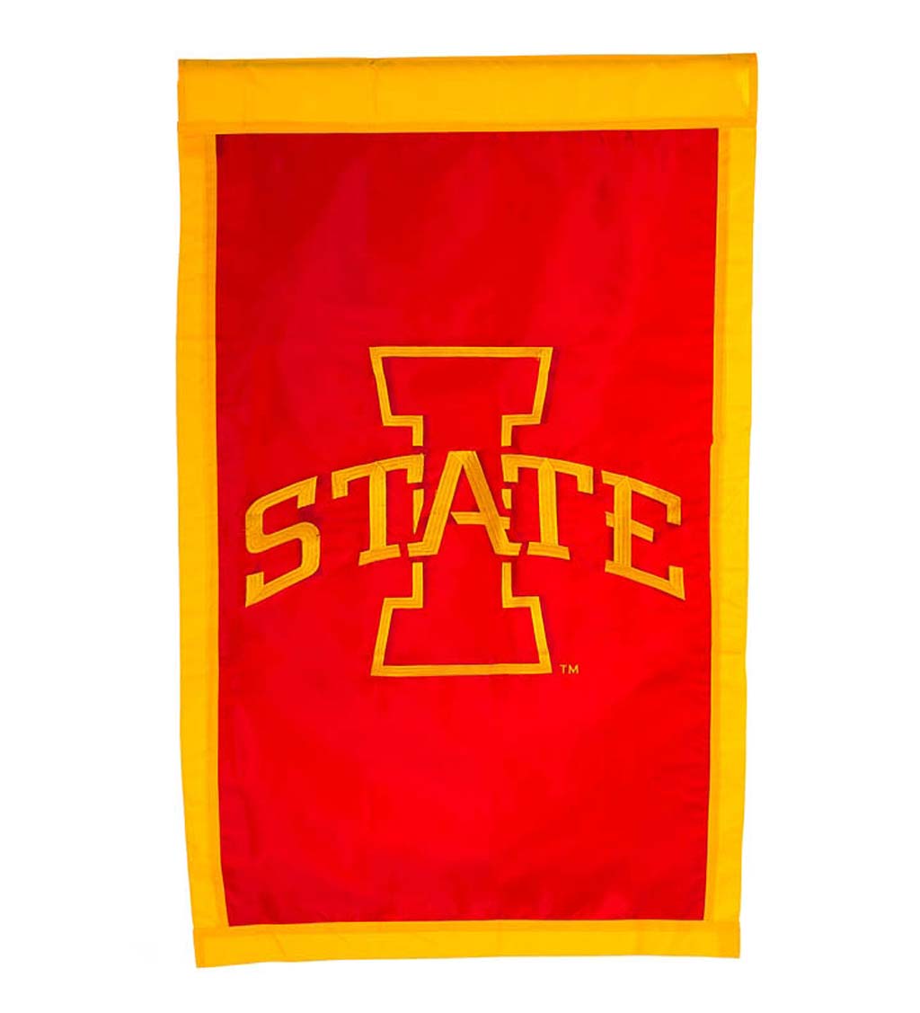 Double-Sided College Team Pride Applique House Flag - Iowa State