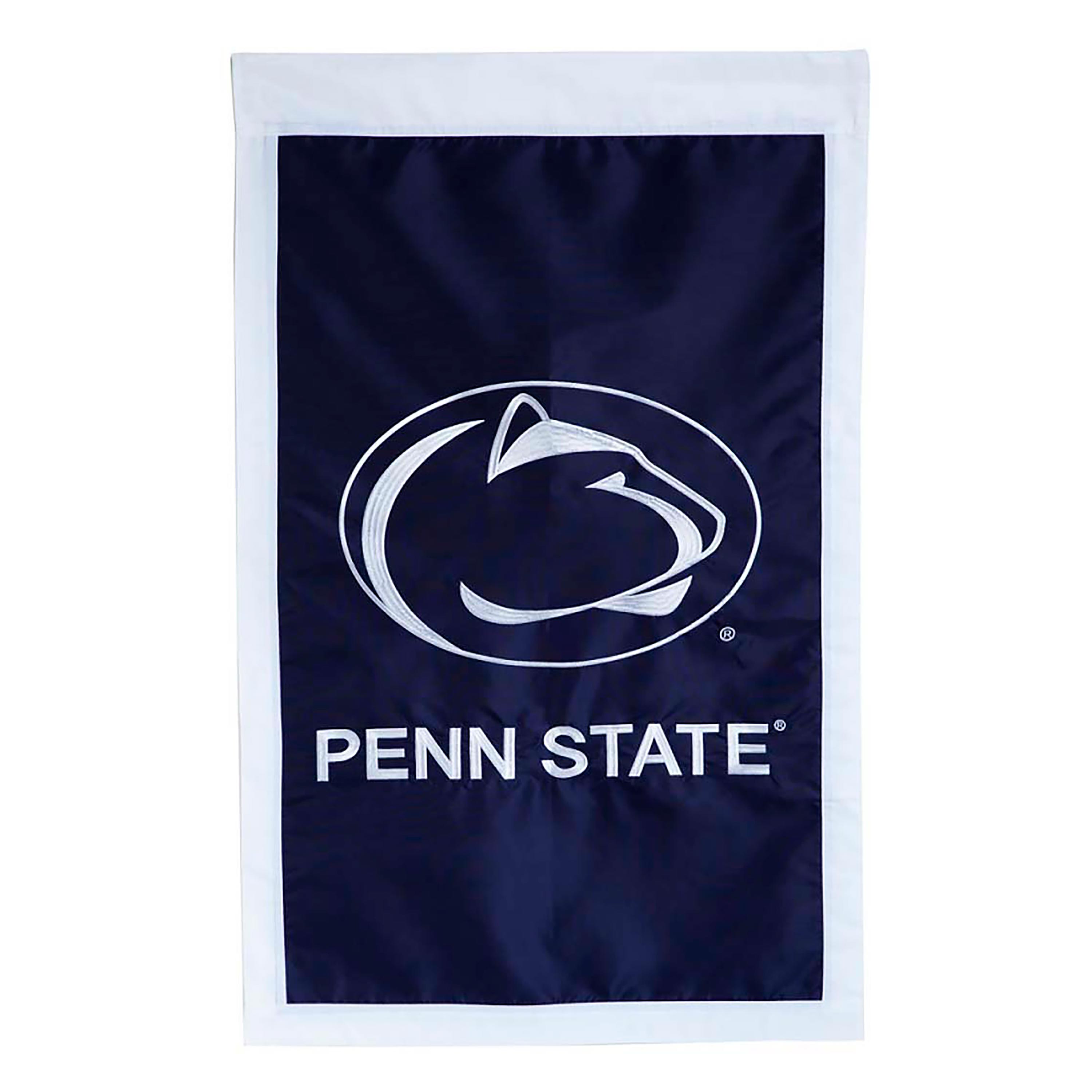 Double-Sided College Team Pride Applique House Flag - Penn State