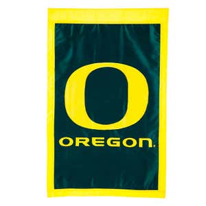 Double-Sided College Team Pride Applique House Flag - Univ of Oregon