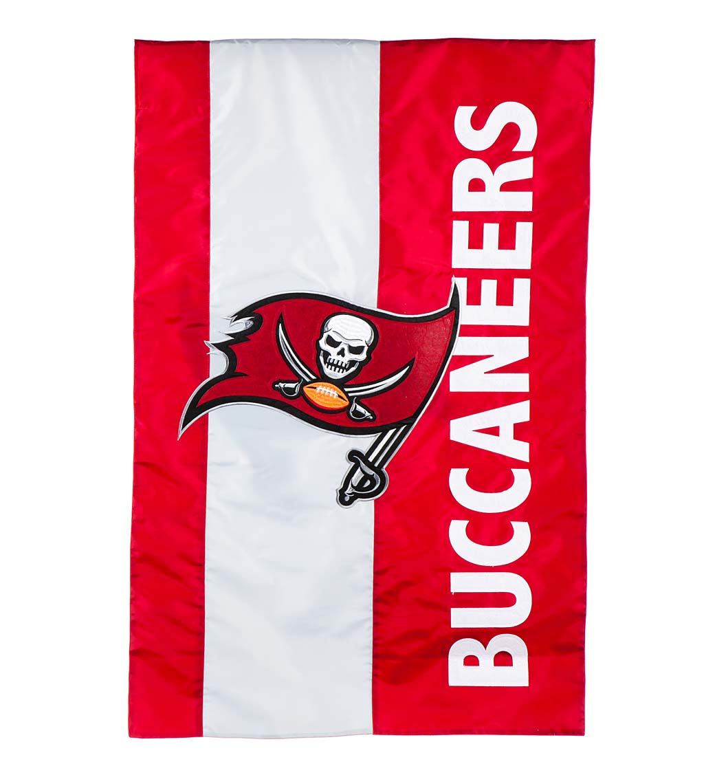 Double-Sided Embellished NFL Team Pride Applique House Flag - Tampa Bay Buccaneers