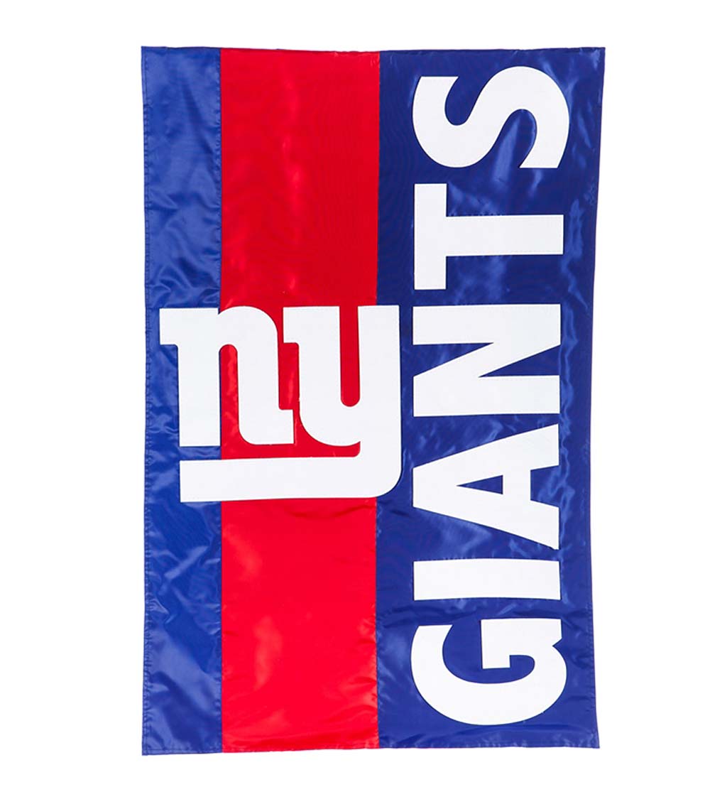 Double-Sided Embellished NFL Team Pride Applique House Flag - New York Giants