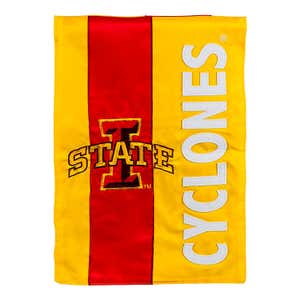 Double-Sided Embellished College Team Pride Applique House Flag - South Dakota State