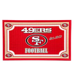 Indoor/Outdoor NFL Team Pride Embossed Doormat - San Francisco 49ers